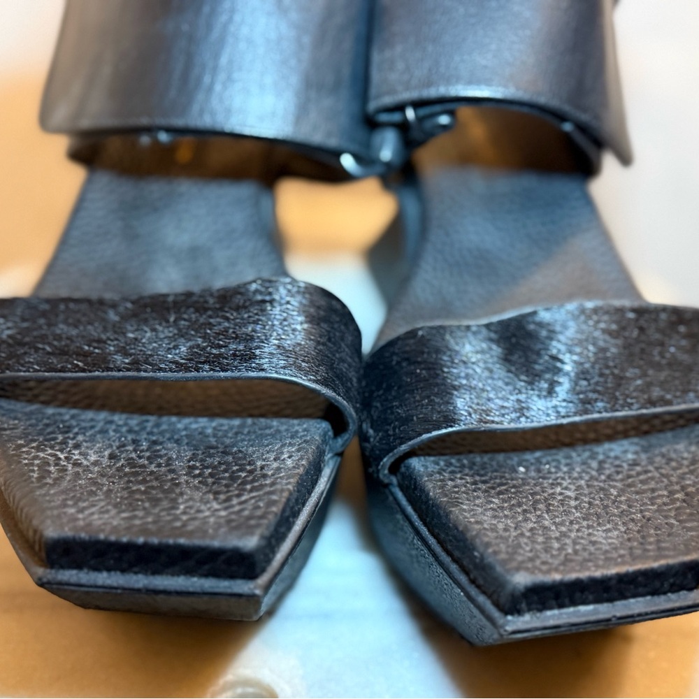 United Nude Black Wedge Sandals - Picture 3 of 4